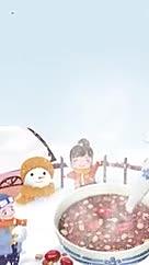腊八雪景雪人小朋友视频的预览图